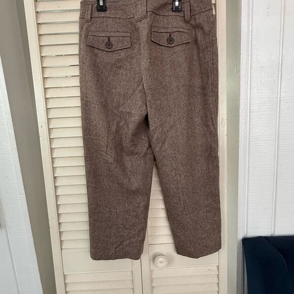 LOFT Brown Marisa Dress Pants with Textured Fabric - Picture 5 of 6